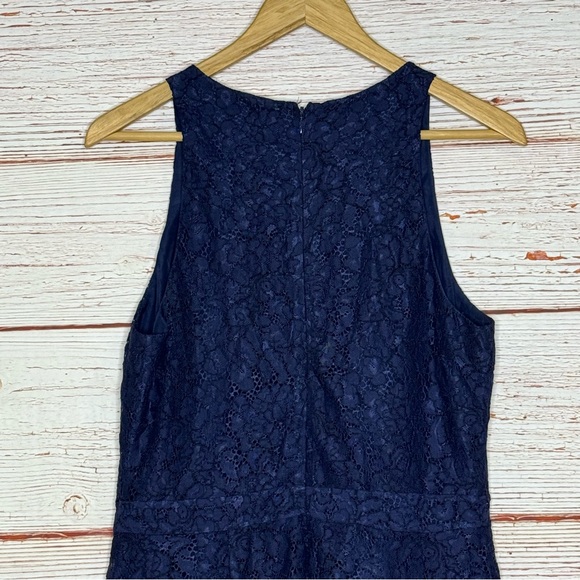 Joie Adisa Navy Blue Lace Mini Dress Sz 8 - Picture 12 of 15